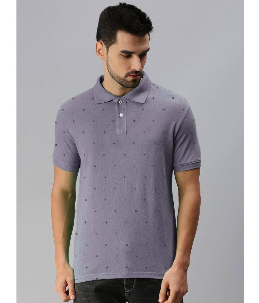     			Merriment - Purple Cotton Blend Regular Fit Men's Polo T Shirt ( Pack of 1 )
