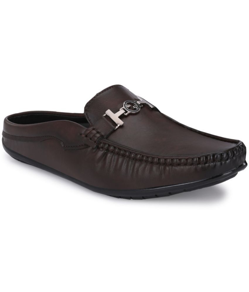     			Leeport - Brown Men's Mules Shoes