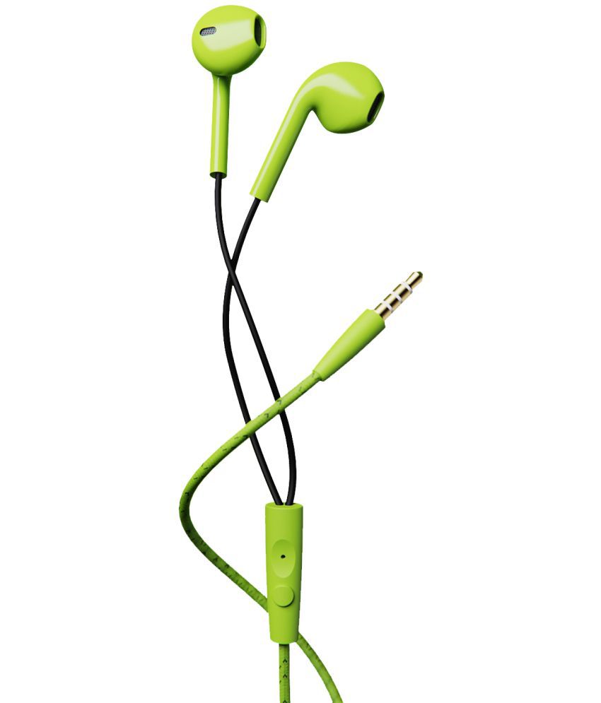     			boAt Bassheads 105 On Ear Wired With Mic Headphones/Earphones Lime