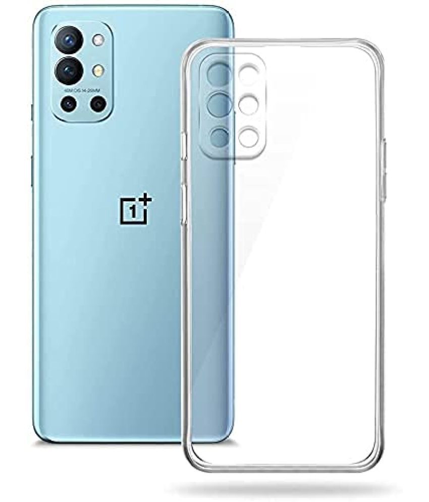     			KOVADO - Transparent Silicon Plain Cases Compatible For Oneplus 9R ( Pack of 1 )