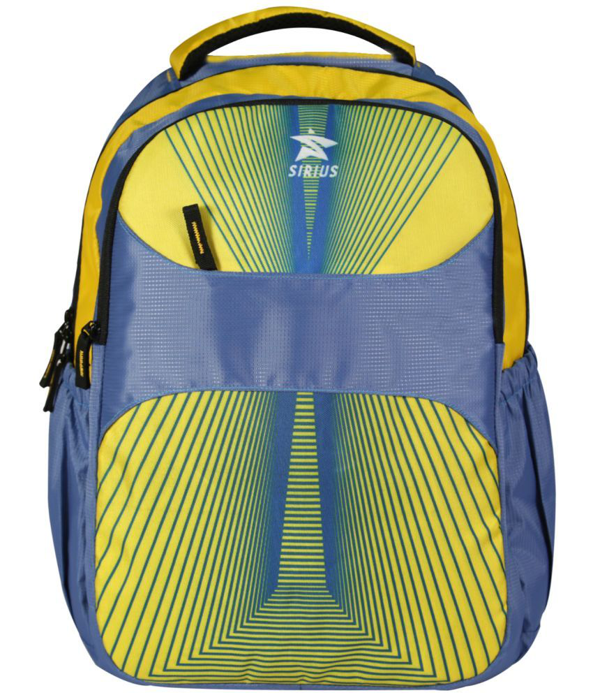 SmilyKiddos 25 Ltrs Yellow Polyester College Bag