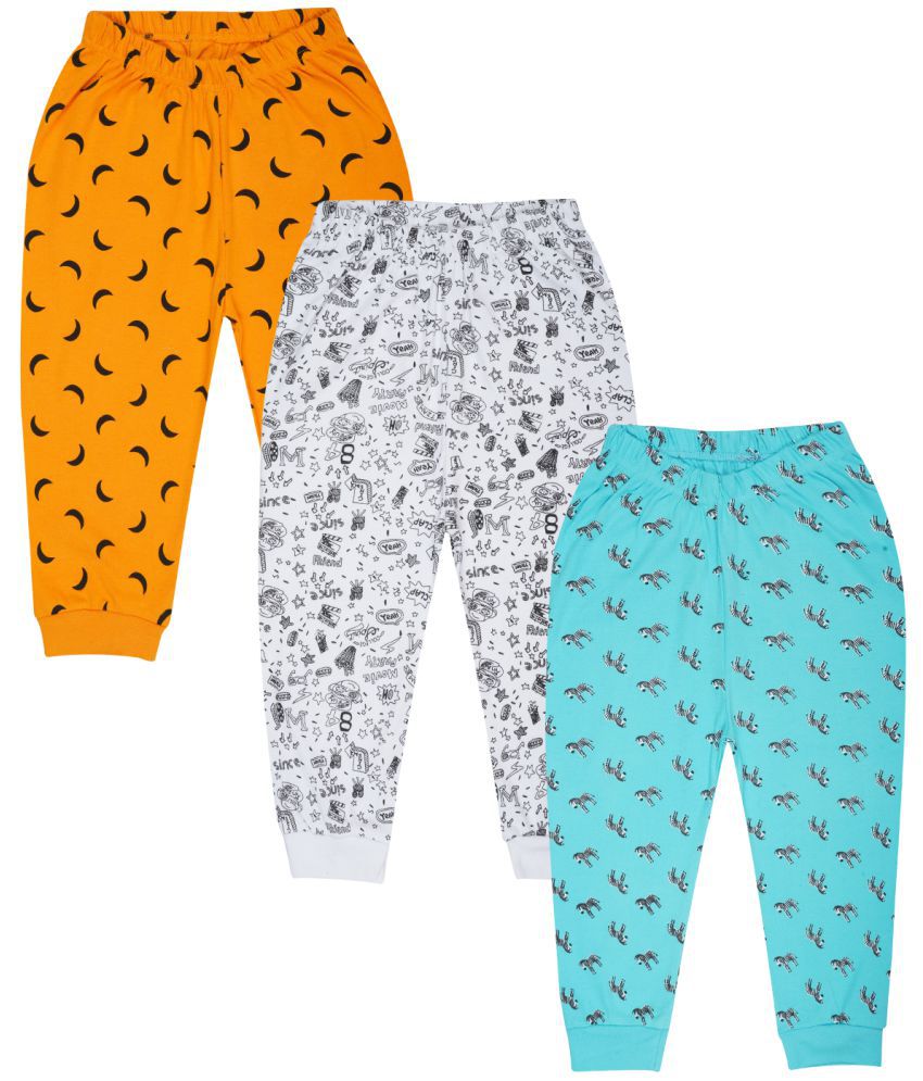 CLOTTH THEORY - Multicolor Cotton Trackpant For Baby Girl ( Pack of 3 )