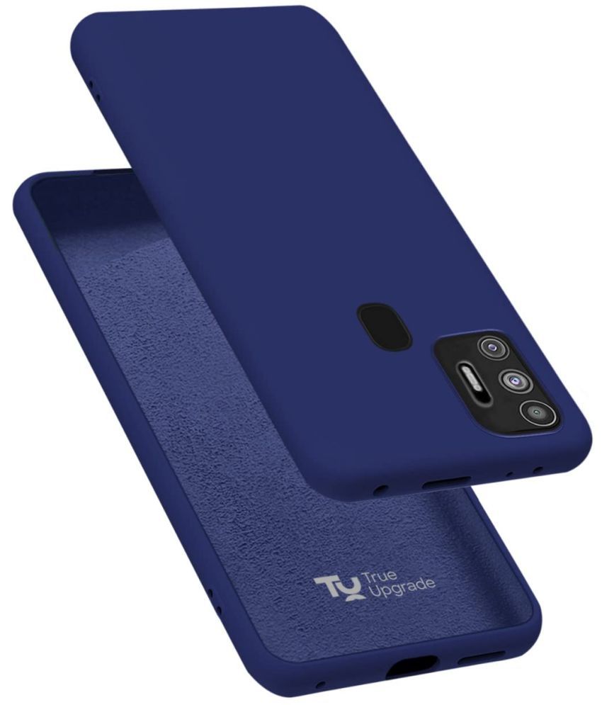     			Doyen Creations - Blue Silicon Silicon Soft cases Compatible For Tecno Spark 7 ( Pack of 1 )