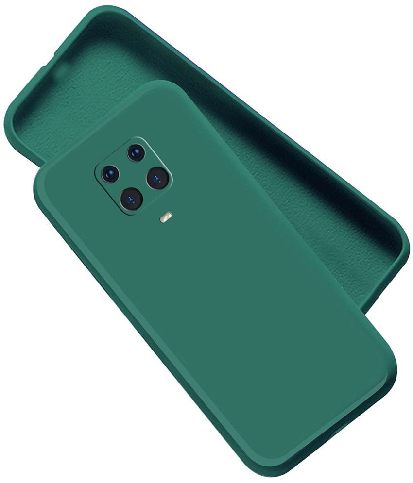     			KOVADO - Green Cloth Plain Cases Compatible For Xiaomi Redmi Note 9 ( Pack of 1 )