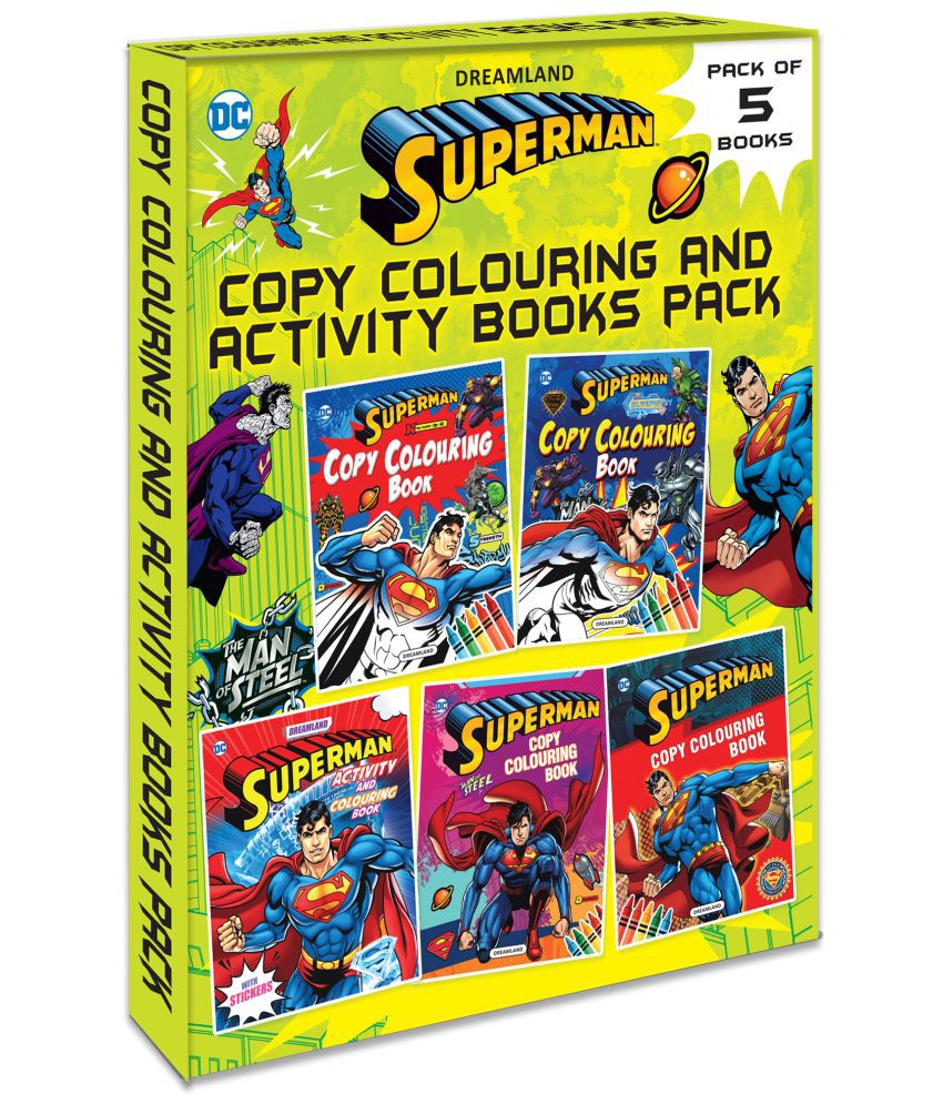     			Superman Copy Colouring and Activity Books Pack (A Pack of 5 Books)