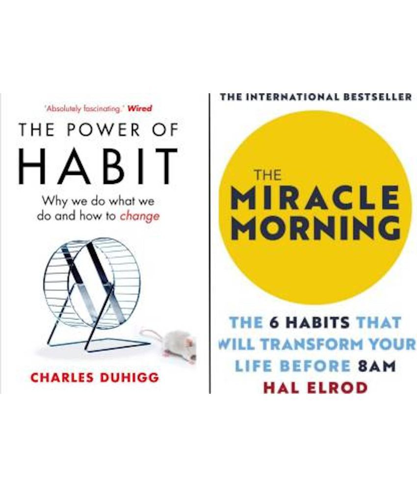     			The Miracle Morning & The Power Of Habit ( Set Of 2 Motivational Books)  (Paperback, Charles Duhigg, Erold Hal)