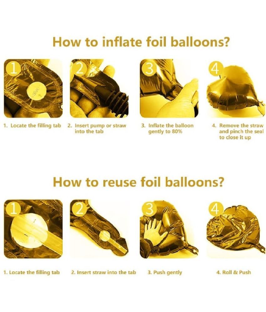 CuteSo Happy Birthday Decoration Items Kit Combo Set 1st 2nd 3rd