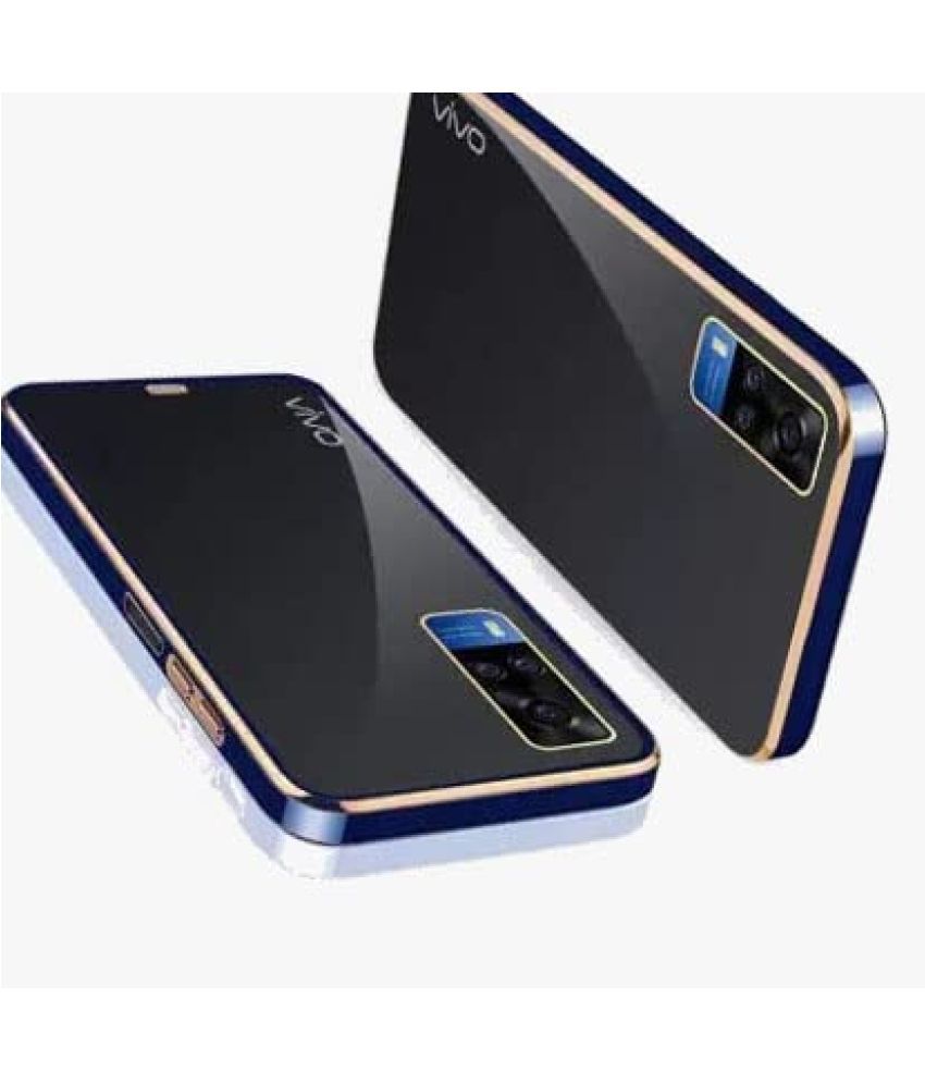     			KOVADO - Blue Silicon Silicon Soft cases Compatible For Vivo Y51 2020 ( Pack of 1 )