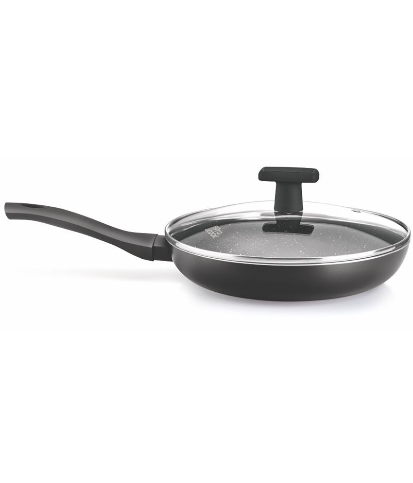     			Milton Pro Cook Aluminium Granito Induction Fry Pan with Lid - 24 cm, Black