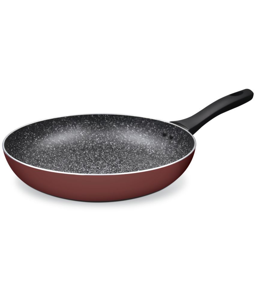     			Milton Pro Cook Aluminium Granito Induction Fry Pan, 24 cm, Burgundy