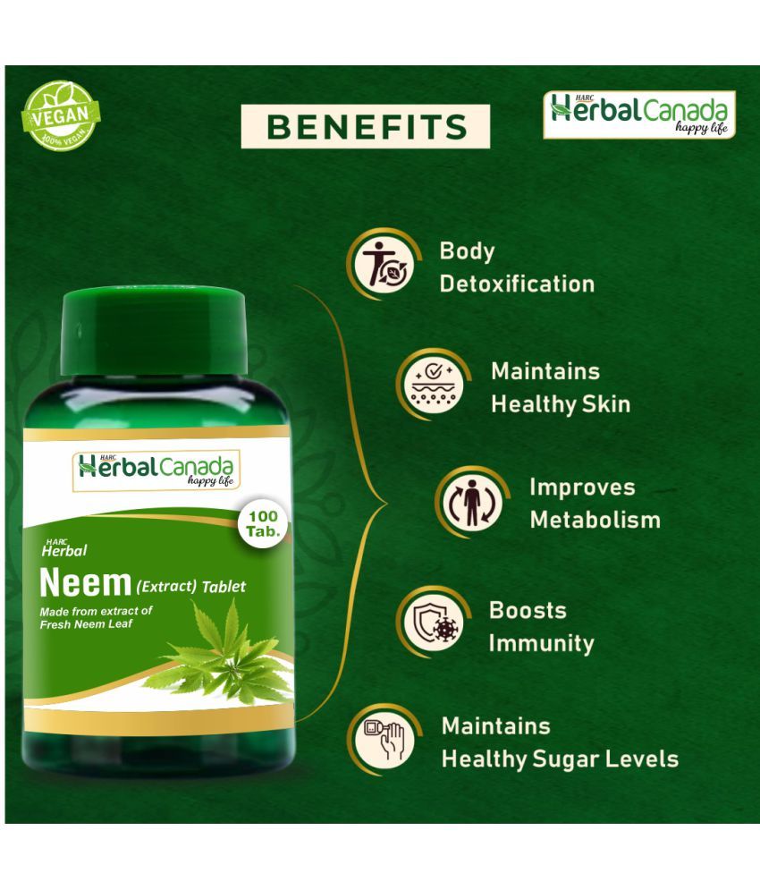 Herbal Canada Neem+Arjuna(100Tab) Tablet 2 no.s Pack Of 2 Buy Herbal