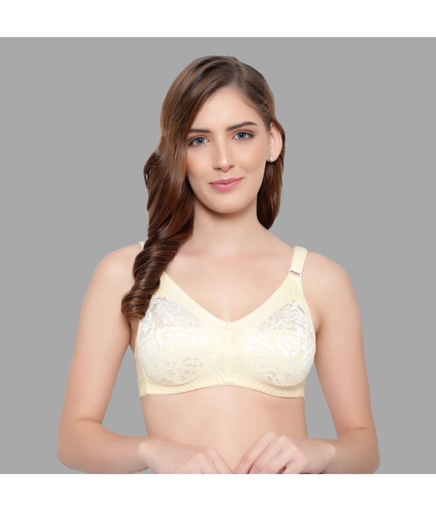     			KYODO - Yellow Cotton Blend Non Padded Women's Everyday Bra ( Pack of 1 )