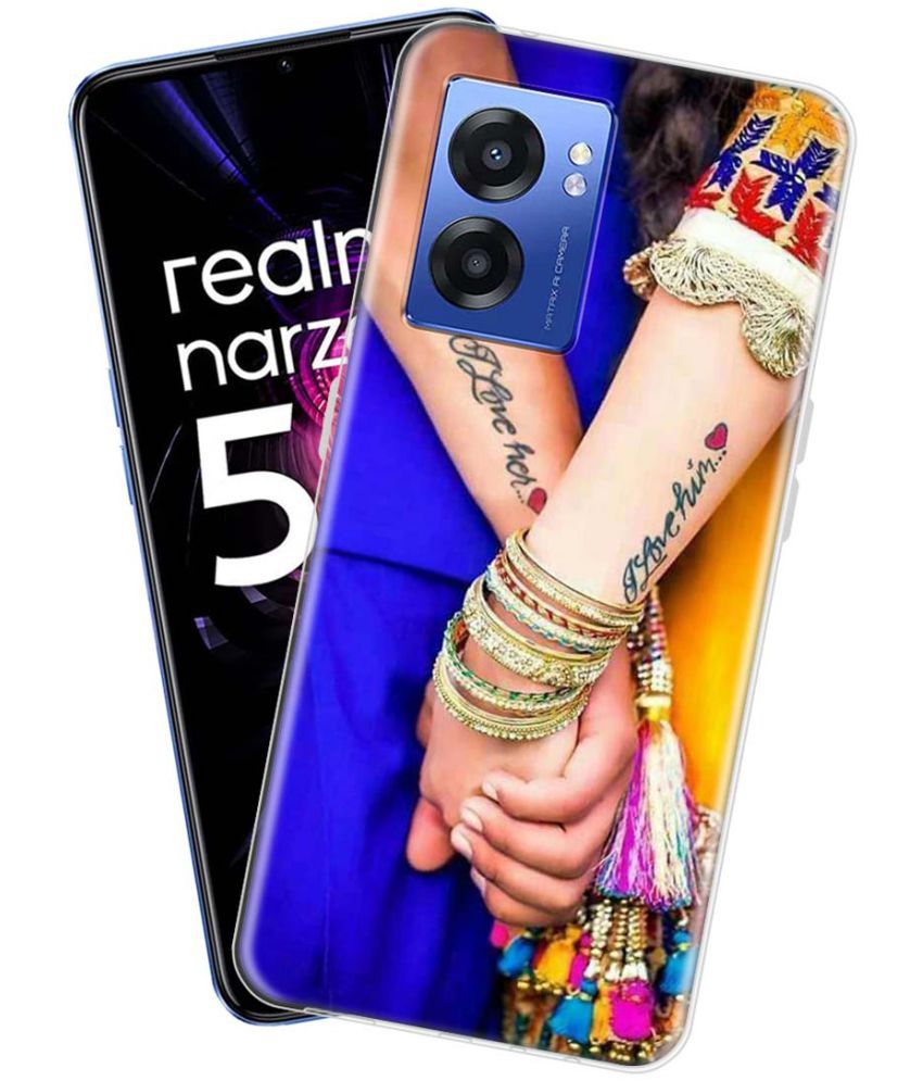     			NBOX - Multicolor Silicon Printed Back Cover Compatible For Realme Narzo 50 5G ( Pack of 1 )