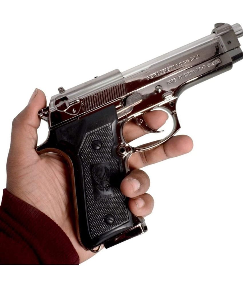 Pocket Gun Lighter Jet Flame Wind Proof Gun Shape Grenade Handel