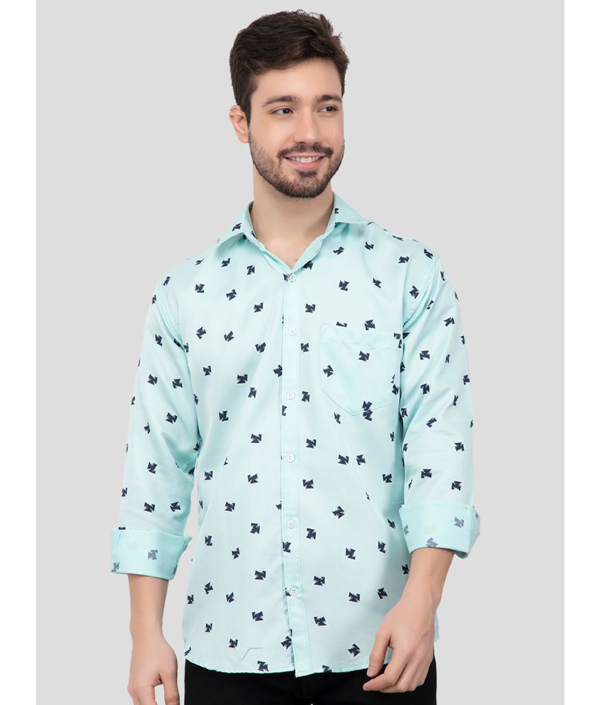     			YHA - Sea Green 100% Cotton Regular Fit Men's Casual Shirt ( Pack of 1 )