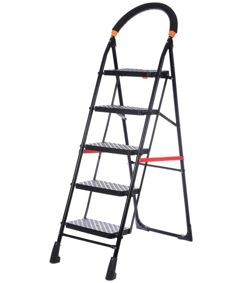 DecorSecrets Ladder with 5 Steps Folding Ladder Made in India