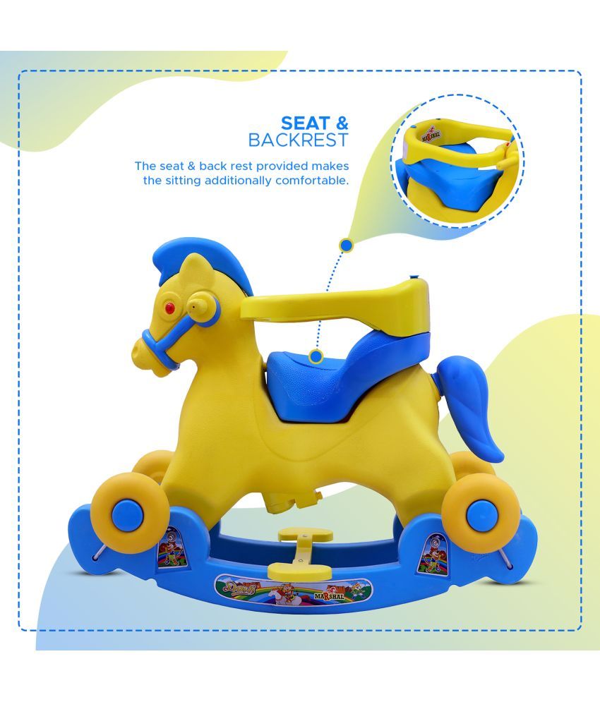 Dash Marshal 2 in 1 Ride on Horse for Kids, Horse Rider for Kids 1