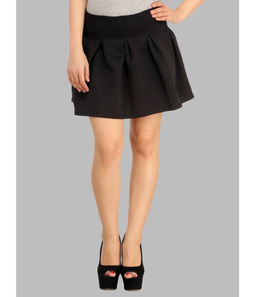     			N-Gal - Black Cotton Blend Women's Circle Skirt ( Pack of 1 )