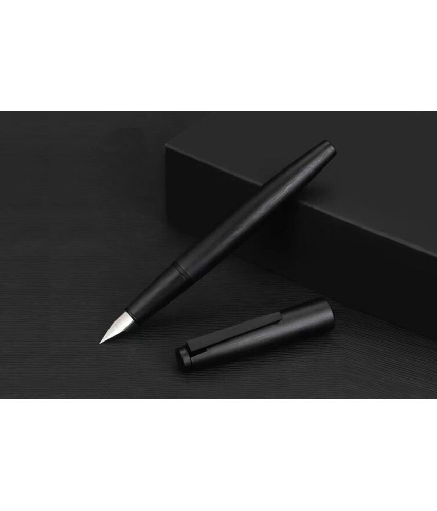     			SRPC- JINHAO 80 Fiber Matte Charcoal Black Fine Nib , With Converter Fountain Pen