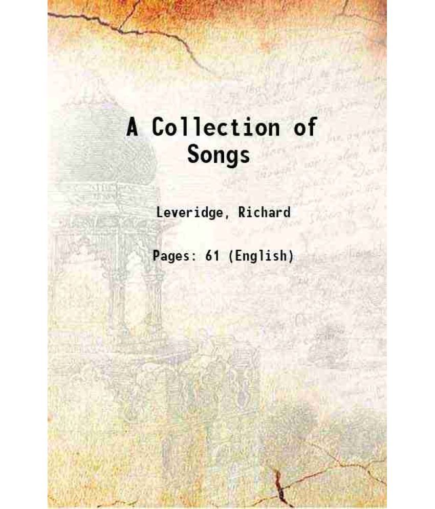     			A Collection of Songs 1727 [Hardcover]