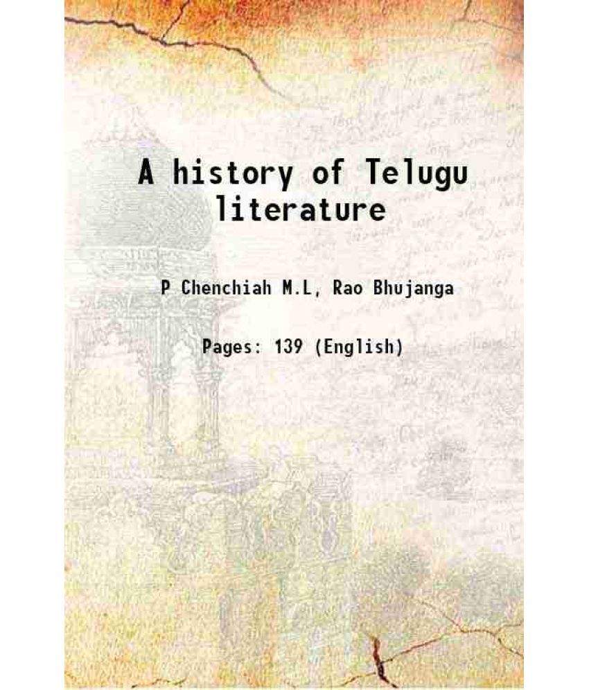     			A history of Telugu literature [Hardcover]