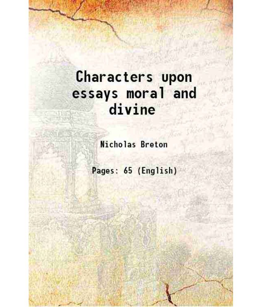     			Characters upon essays moral and divine 1815 [Hardcover]