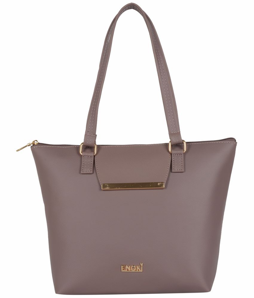     			Enoki - Purple Artificial Leather Shoulder Bag