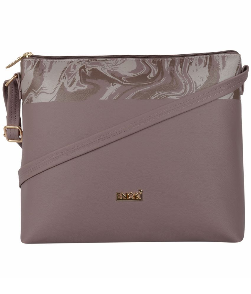     			Enoki - Purple Artificial Leather Sling Bag