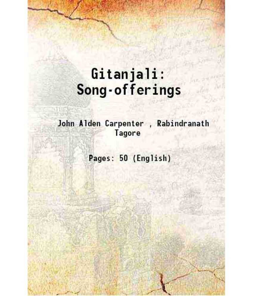     			Gitanjali Song-offerings 1914 [Hardcover]