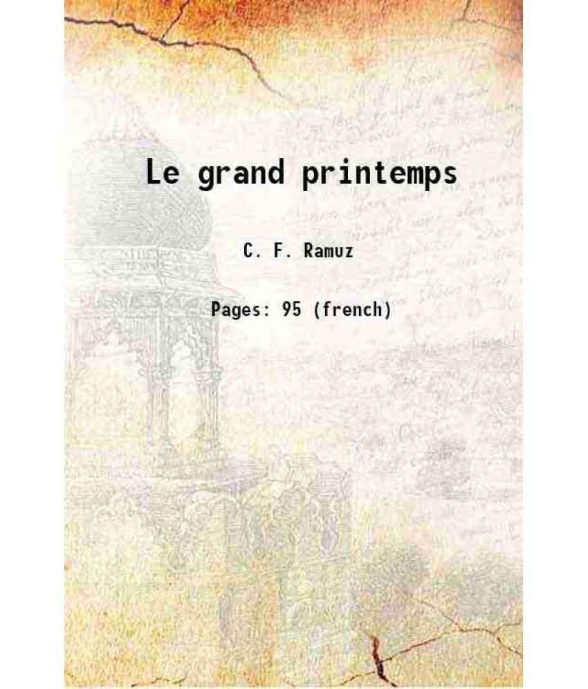     			Le grand printemps 1917 [Hardcover]