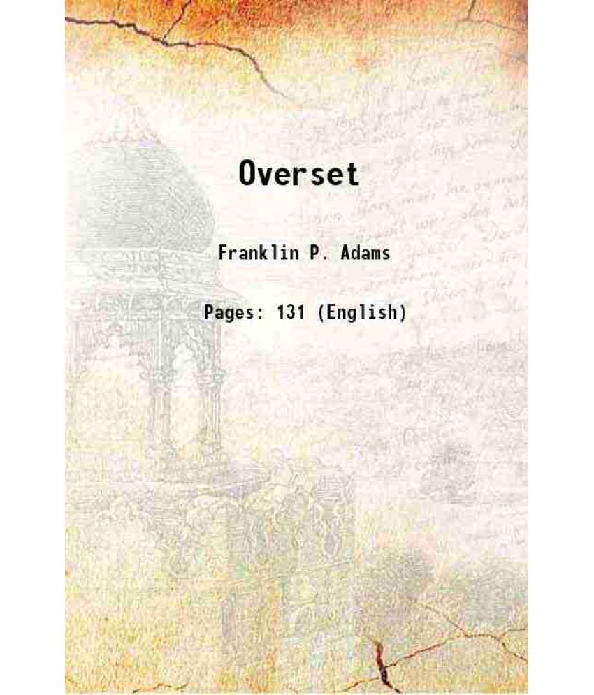     			Overset 1922 [Hardcover]