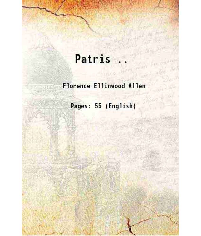     			Patris .. 1908 [Hardcover]