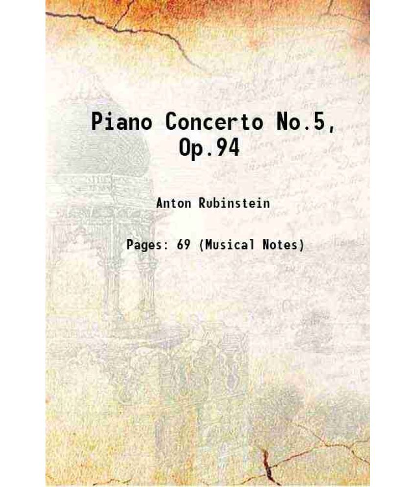     			Piano Concerto No.5, Op.94 1875 [Hardcover]