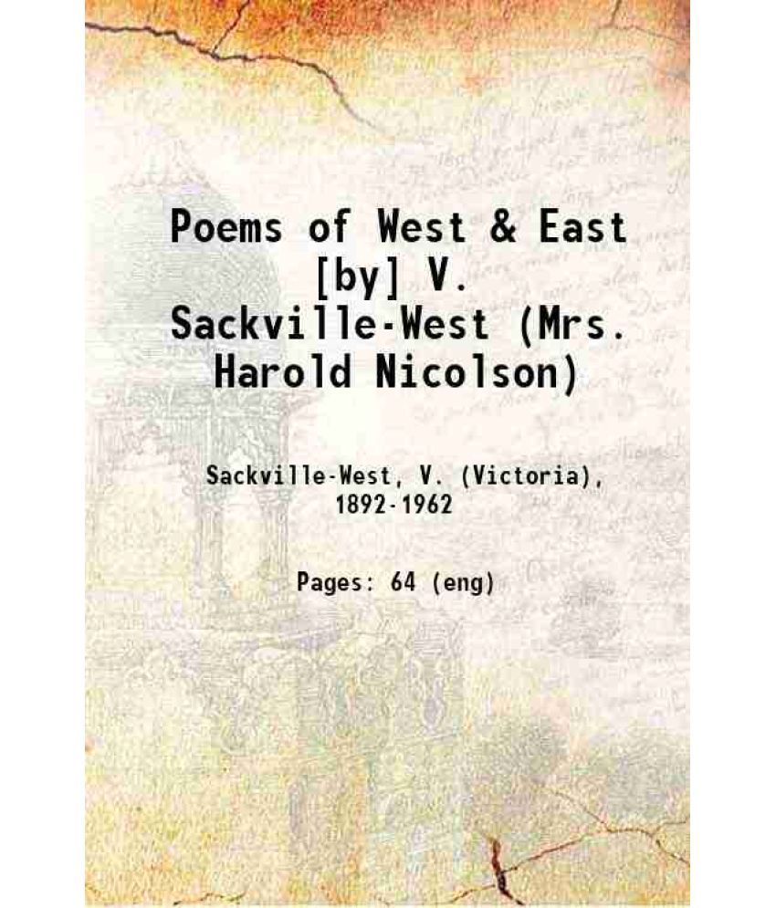     			Poems of West & East 1917 [Hardcover]