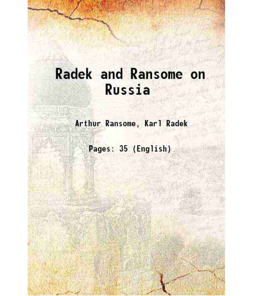     			Radek and Ransome on Russia 1918 [Hardcover]