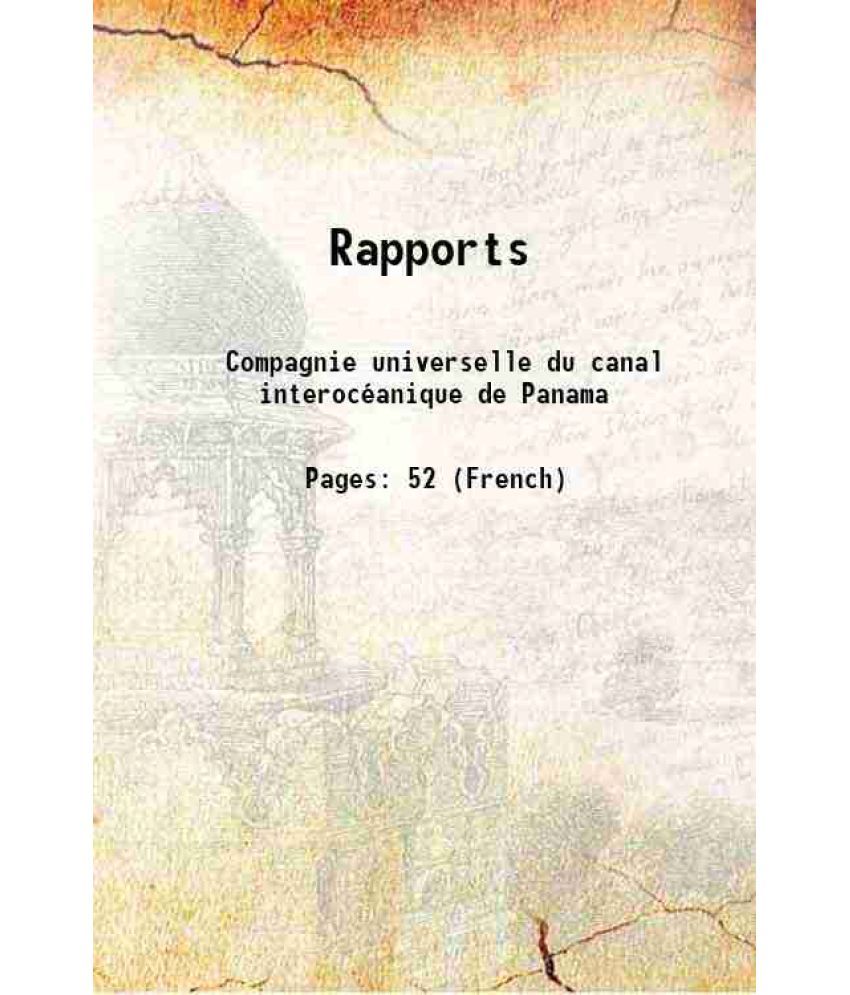     			Rapports 1890 [Hardcover]