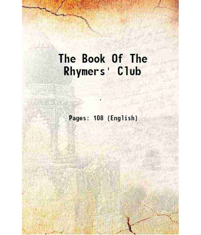     			The Book Of The Rhymers' Club 1892 [Hardcover]