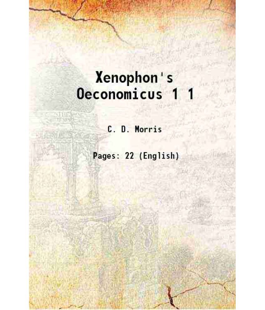     			Xenophon's Oeconomicus Volume 1 1880 [Hardcover]