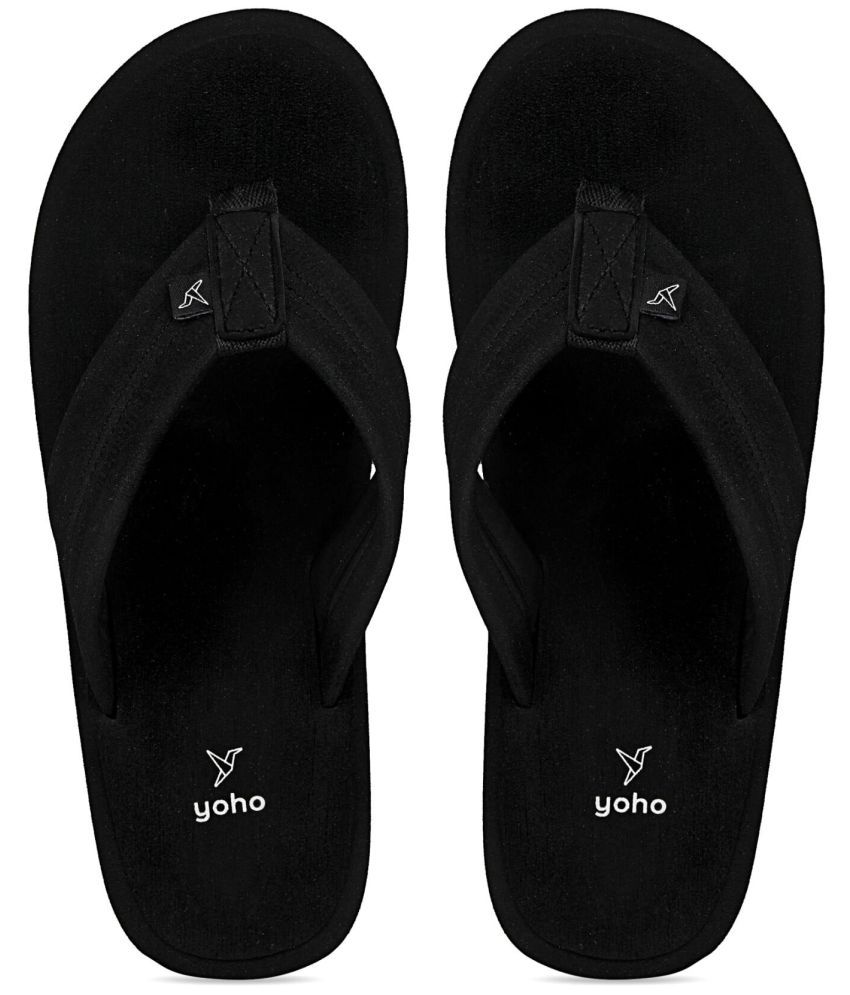     			Yoho - Black Men's Thong Flip Flop