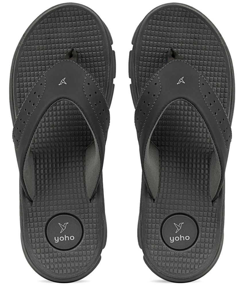     			Yoho - Gray Men's Thong Flip Flop