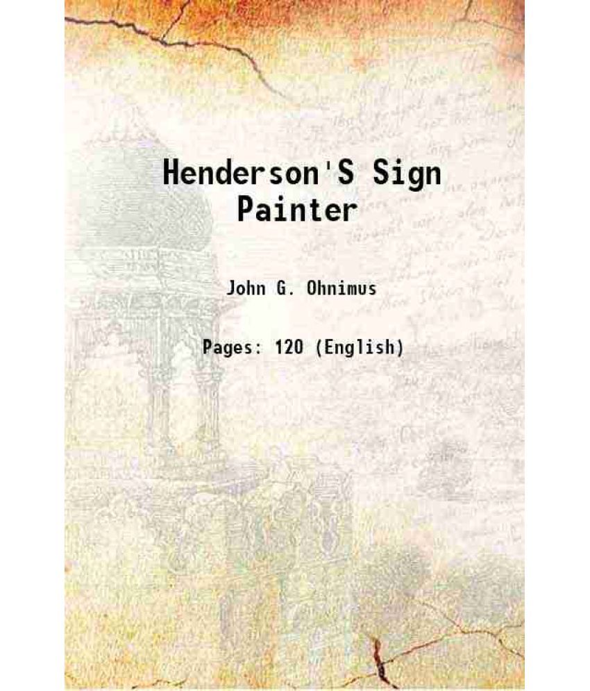     			Henderson'S Sign Painter 1906 [Hardcover]