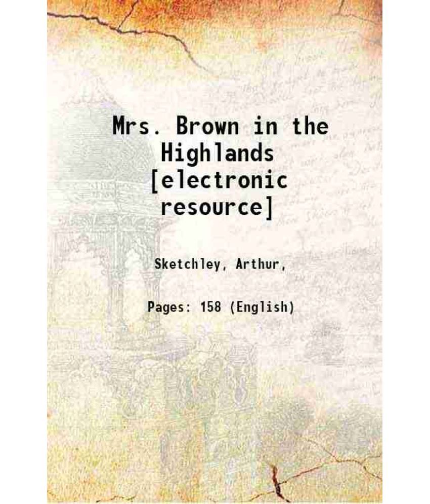     			Mrs. Brown in the Highlands 1869 [Hardcover]