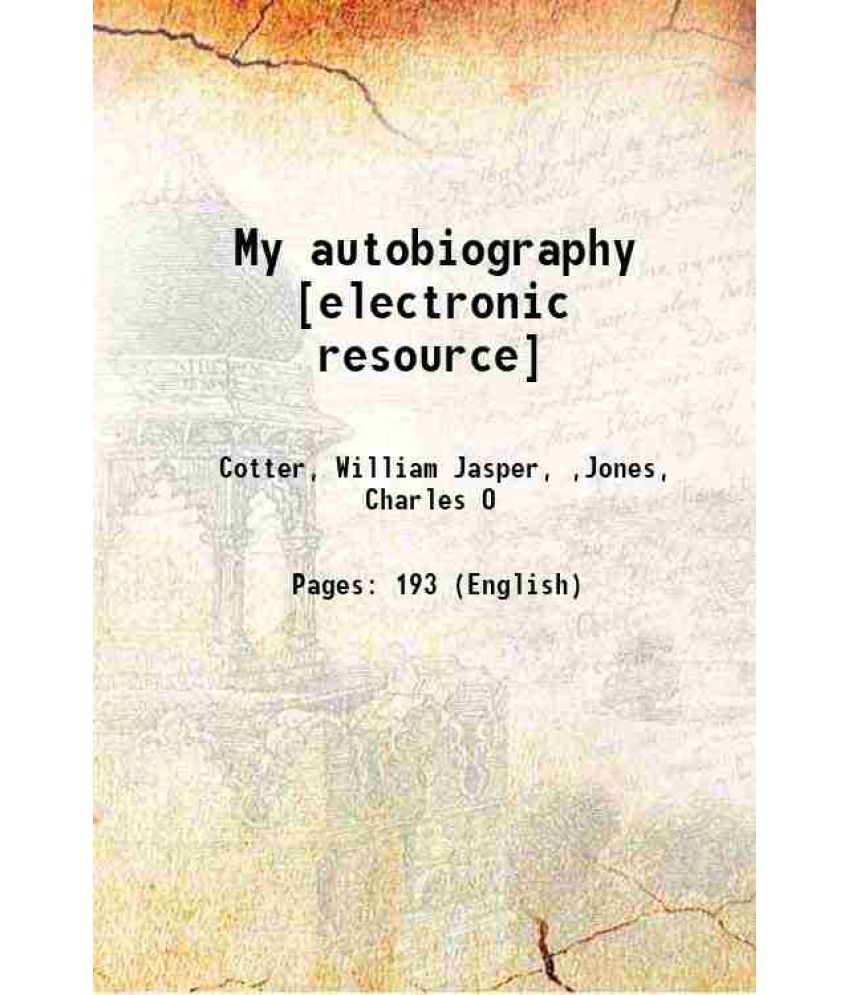     			My autobiography 1917 [Hardcover]