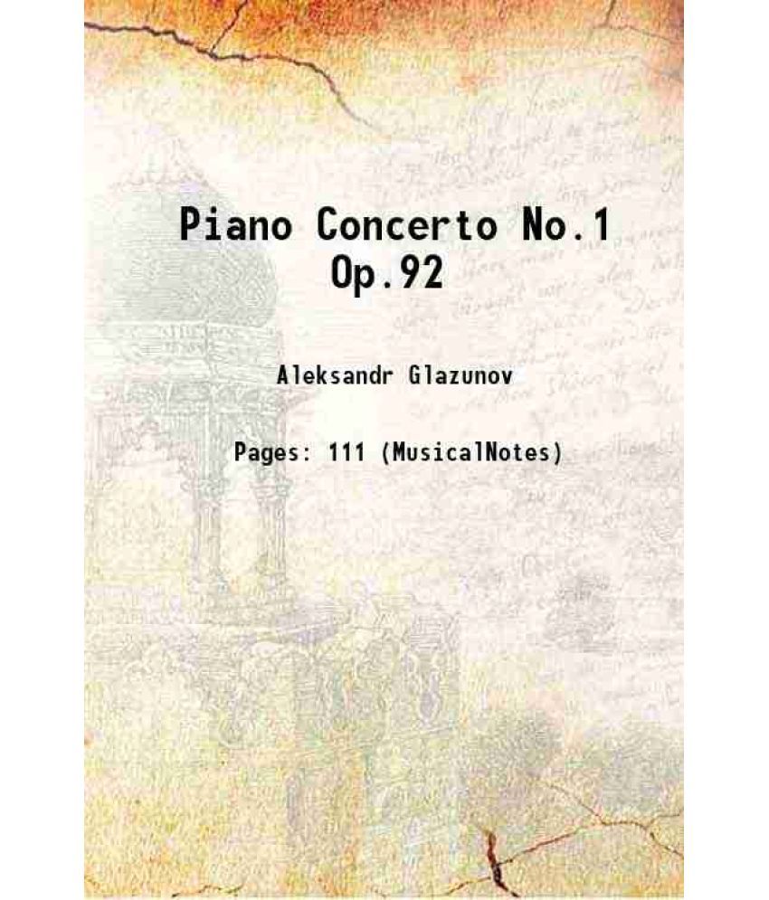     			Piano Concerto No.1 Op.92 1912 [Hardcover]