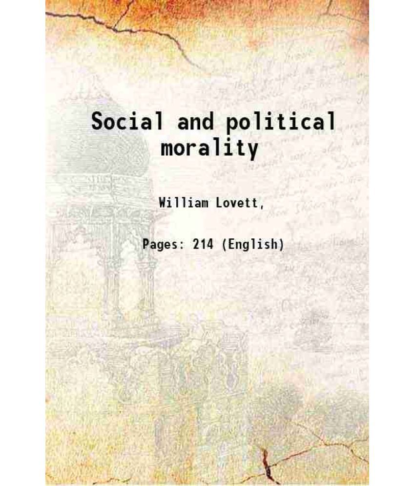     			Social and political morality 1853 [Hardcover]