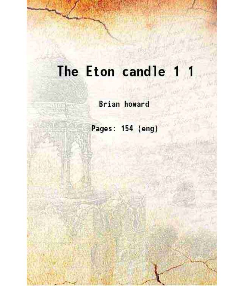     			The Eton candle Volume 1 1922 [Hardcover]