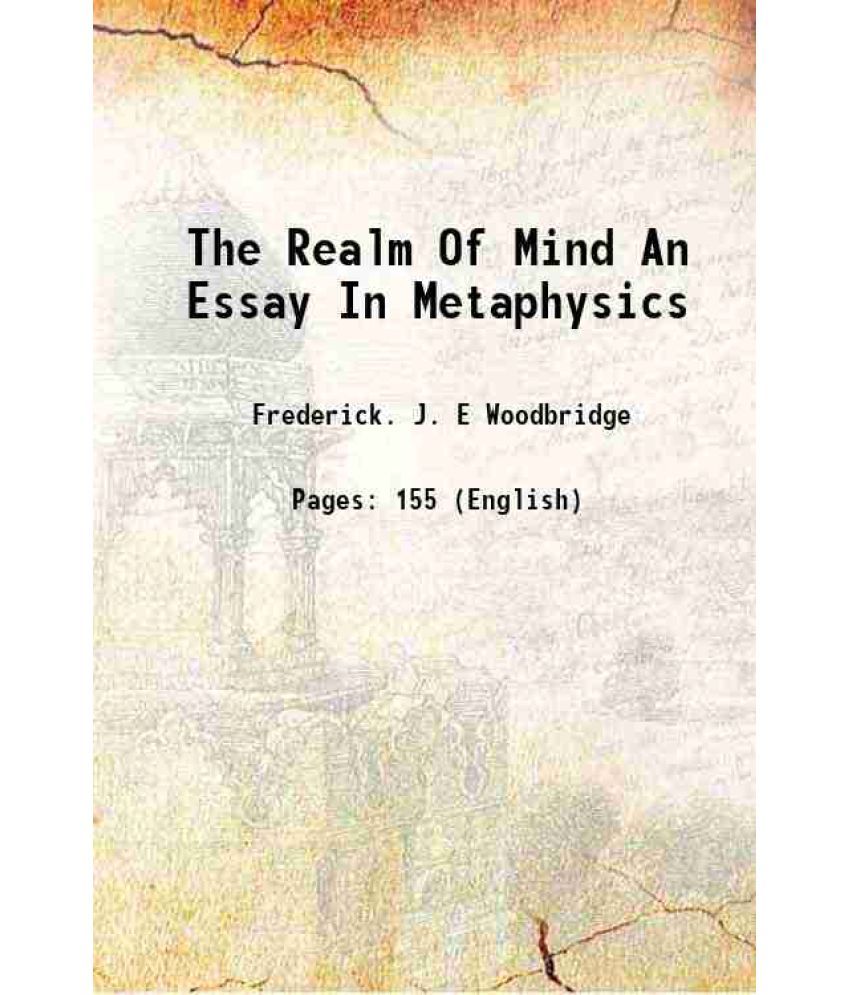     			The Realm Of Mind An Essay In Metaphysics 1926 [Hardcover]