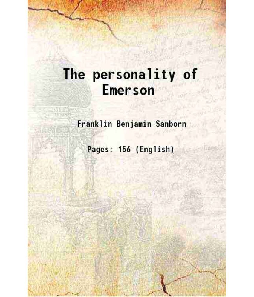     			The personality of Emerson 1903 [Hardcover]