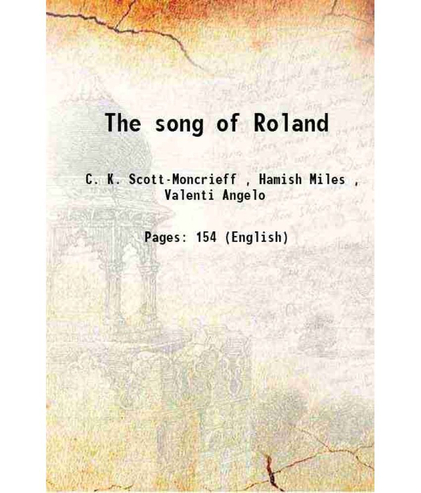     			The song of Roland 1938 [Hardcover]