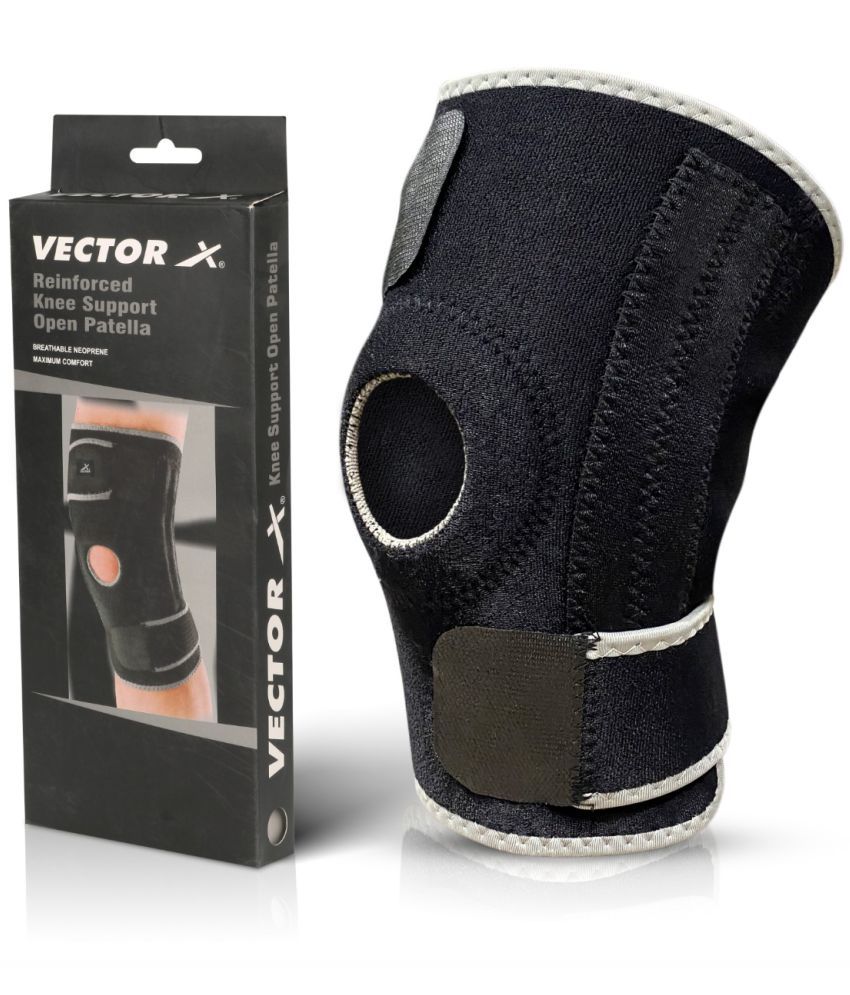     			Vector X - Black Knee Support ( Pack of 1 )